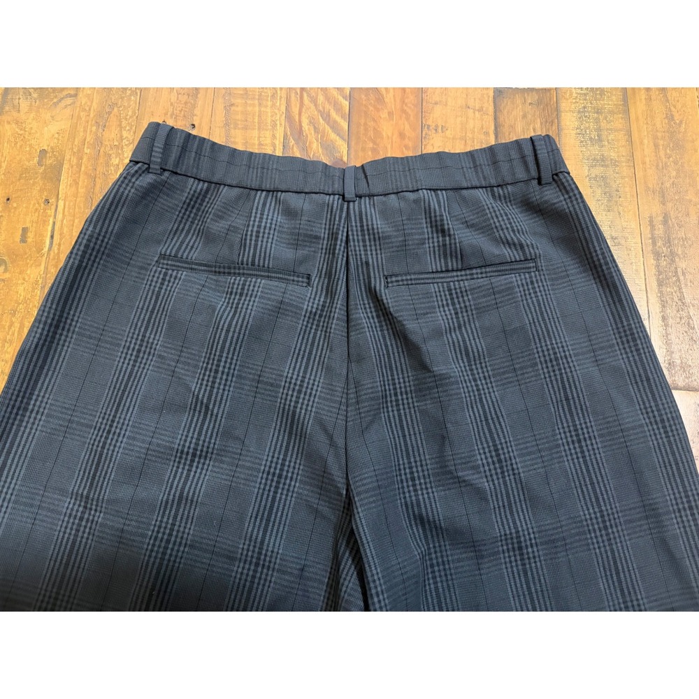 NWT Abercrombie & Fitch Sloane Tailored Pant Grey Plaid Ultra High Wide Leg 33 - Picture 4 of 11